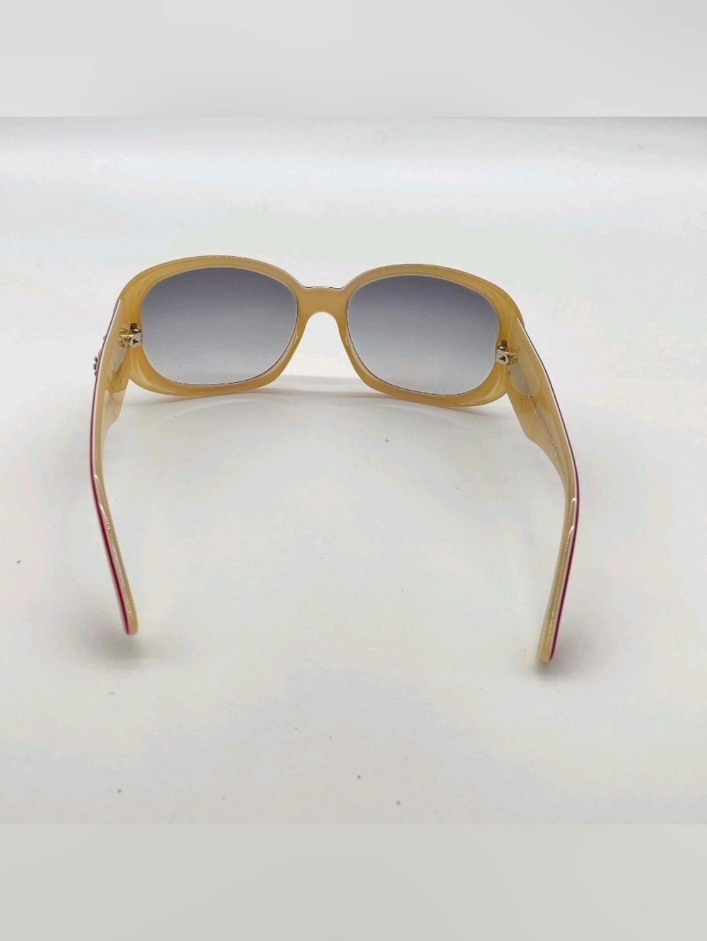 Authentic Chanel 5113 c.970/11 Camellia Red Beige Sunglasses W/Case - Picture 4 of 16